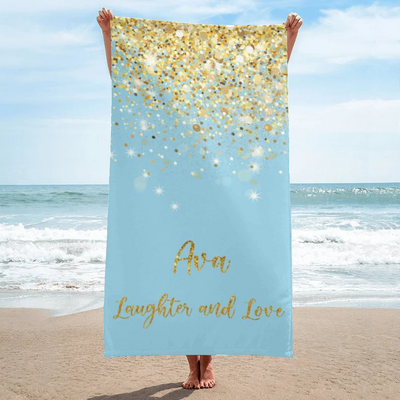 Custom Pool Travel Beach and Bath Towels for Kids and Adults