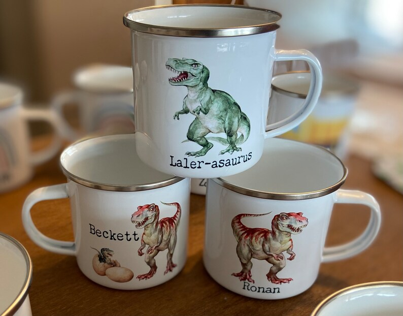 Dinosaur Mug Personalized Gift for Kids