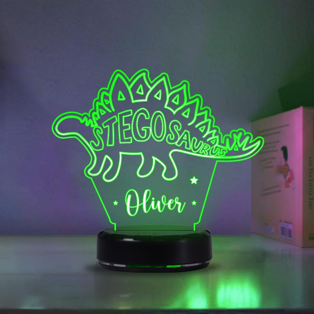 Custom Dinosaur Children's Night Lights with Name