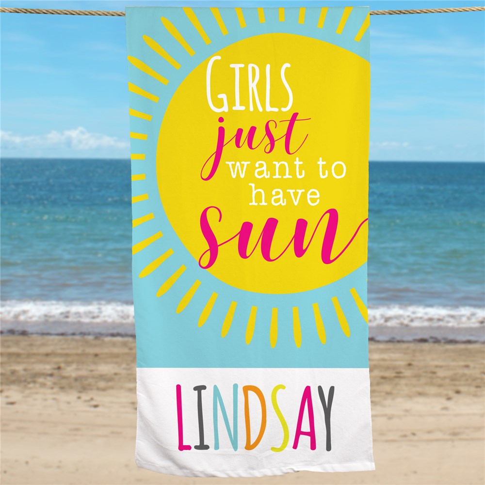 Personalized Beach Towels B09