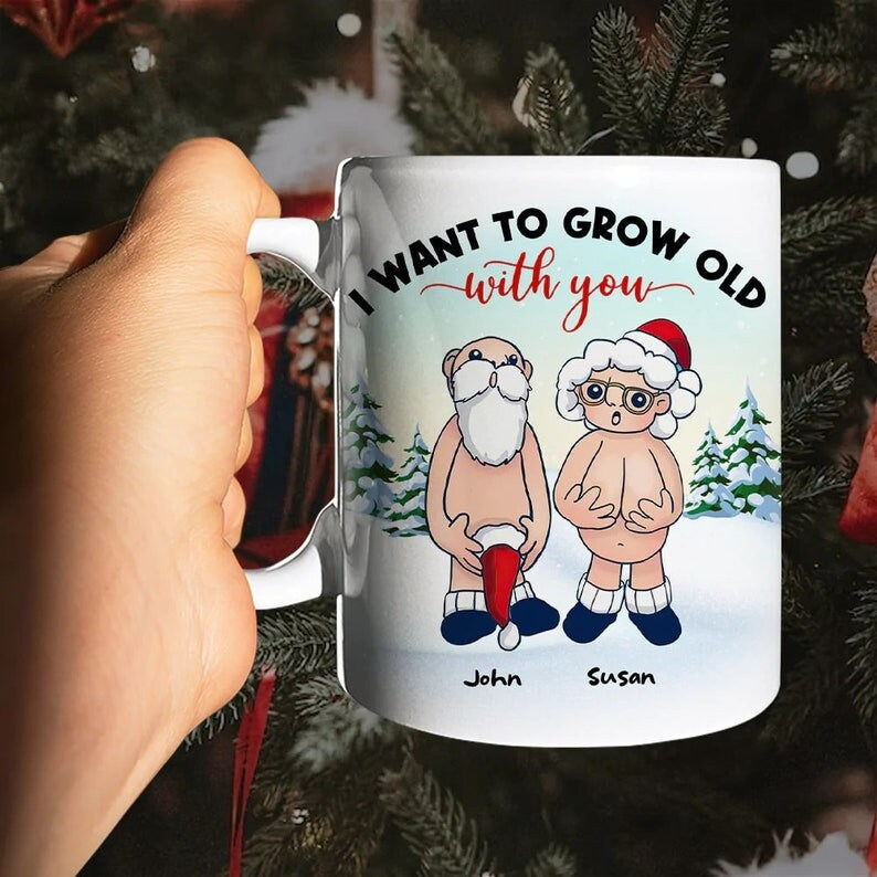 Personalized Naughty Old Couple Mug