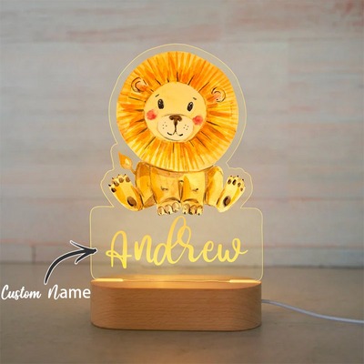 Personalisierte Tiernachtlampe-Lion Ⅳ52