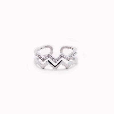 TO MY DAUGHTER HIGHS AND LOWS DOUBLE WAVE RING