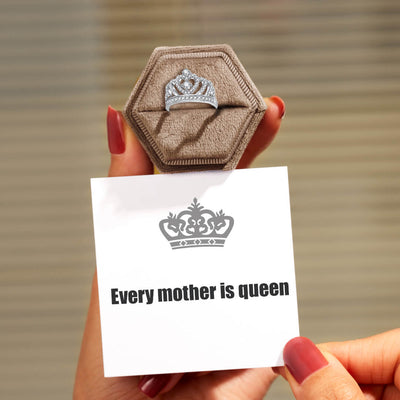 EVERY MOTHER IS QUEEN CROWN RING
