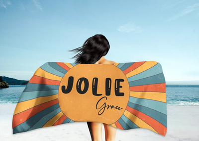Personalized Beach Towel with Name