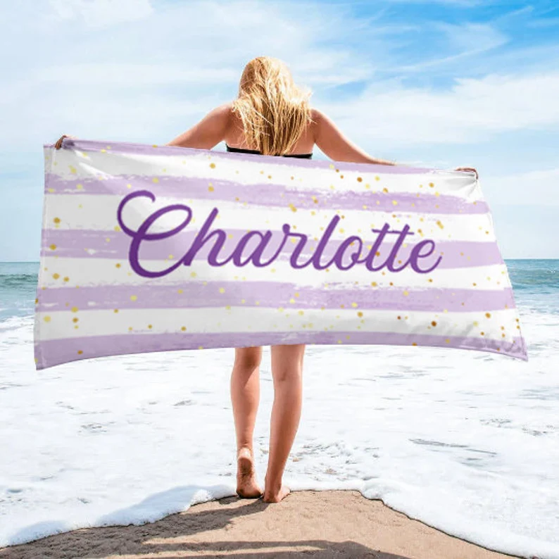 NEW Scripty Style Personalized Beach Towel