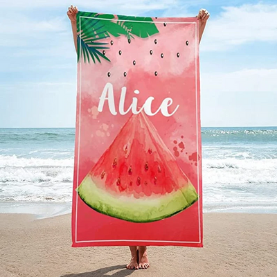 Personalized WatermelonBeach Towel