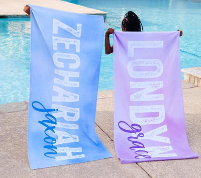 Personalized dream beach towel