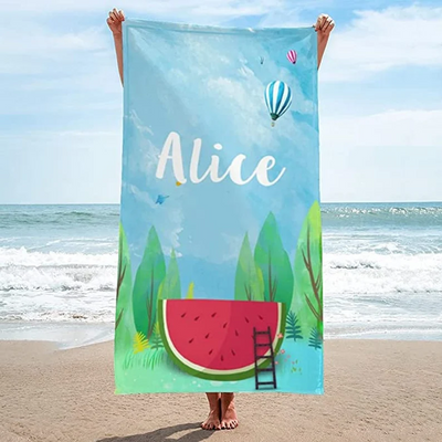 Personalized WatermelonBeach Towel