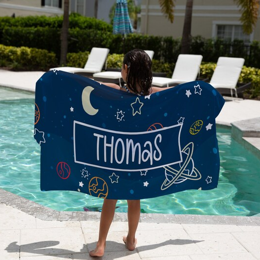 Space Personalized Towel