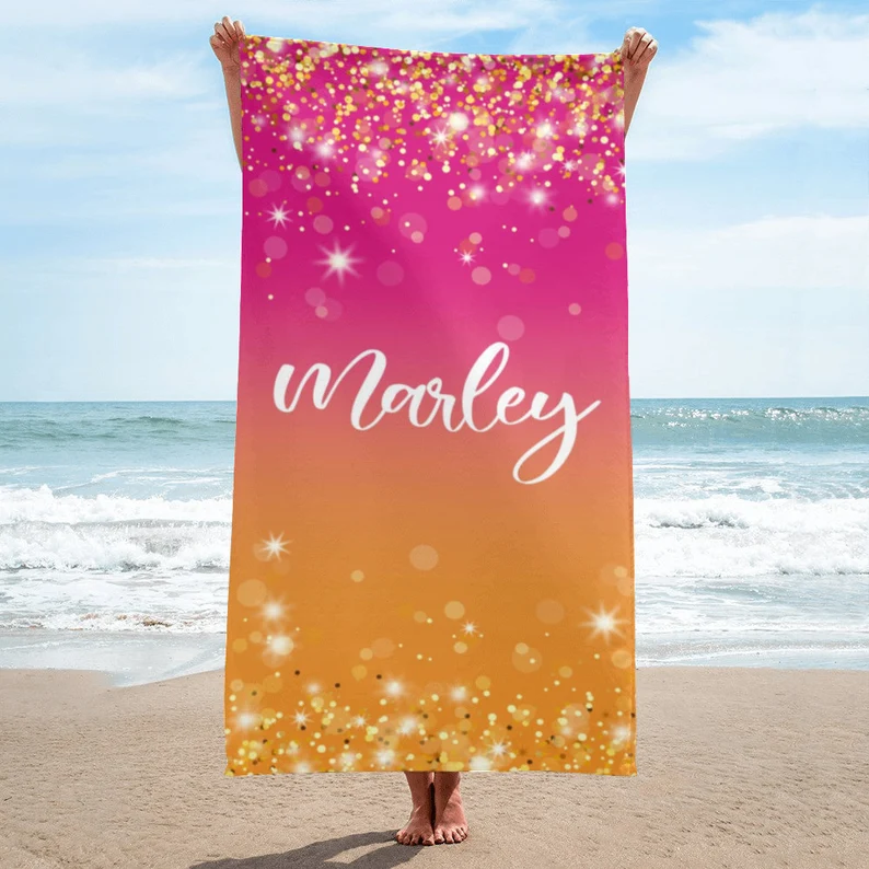 Custom Pool Travel Beach and Bath Towels for Kids and Adults