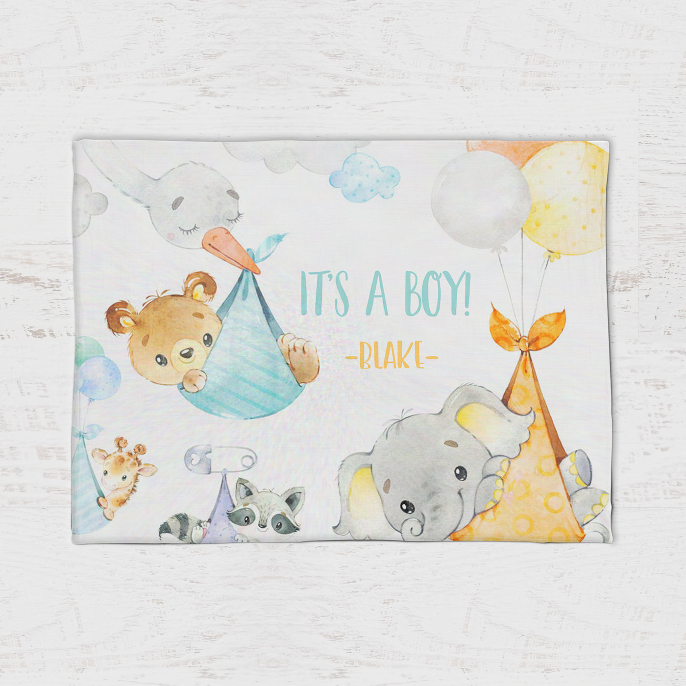 Personalized Baby Blanket-It's a boy