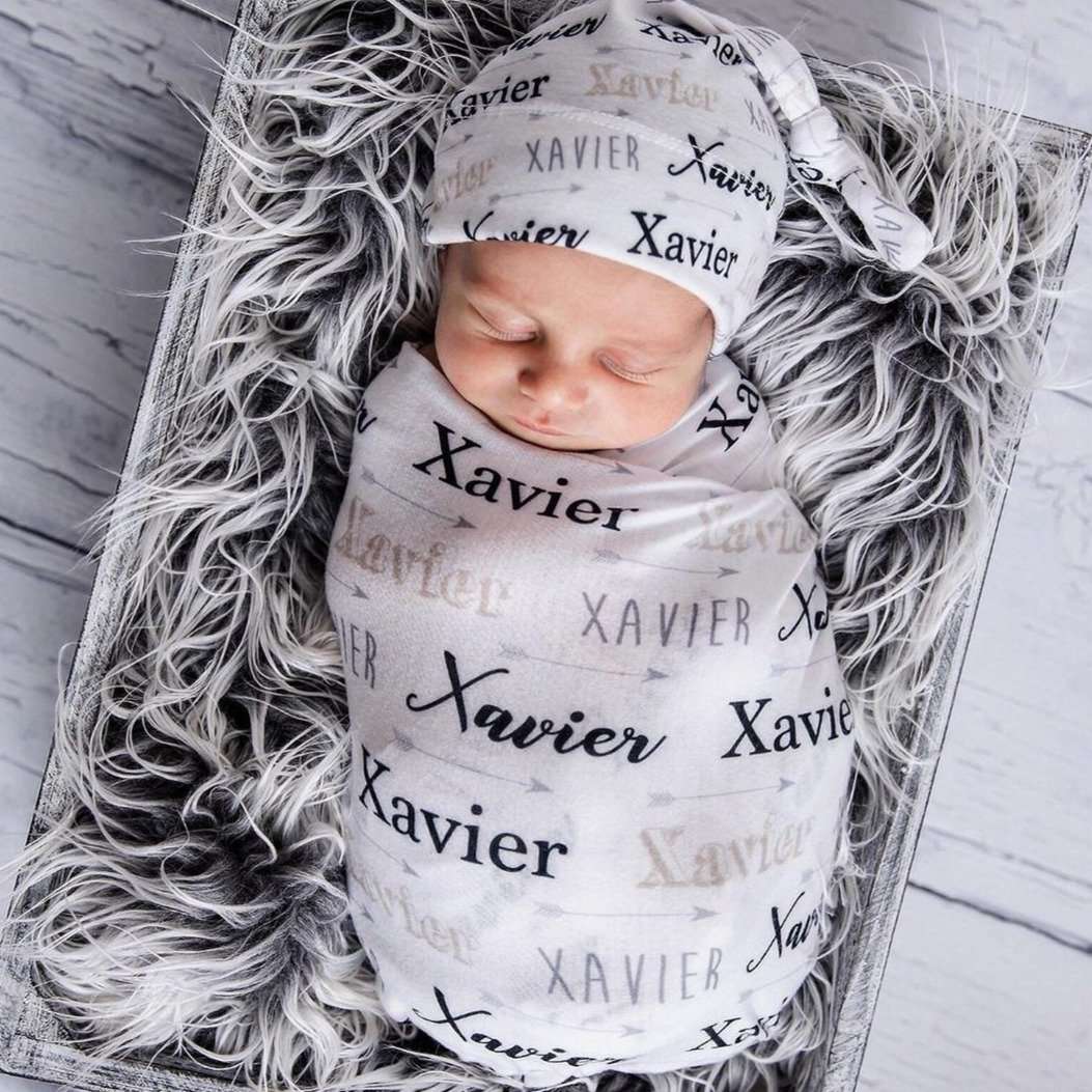 Baby Swaddle Fleece Blanket-White