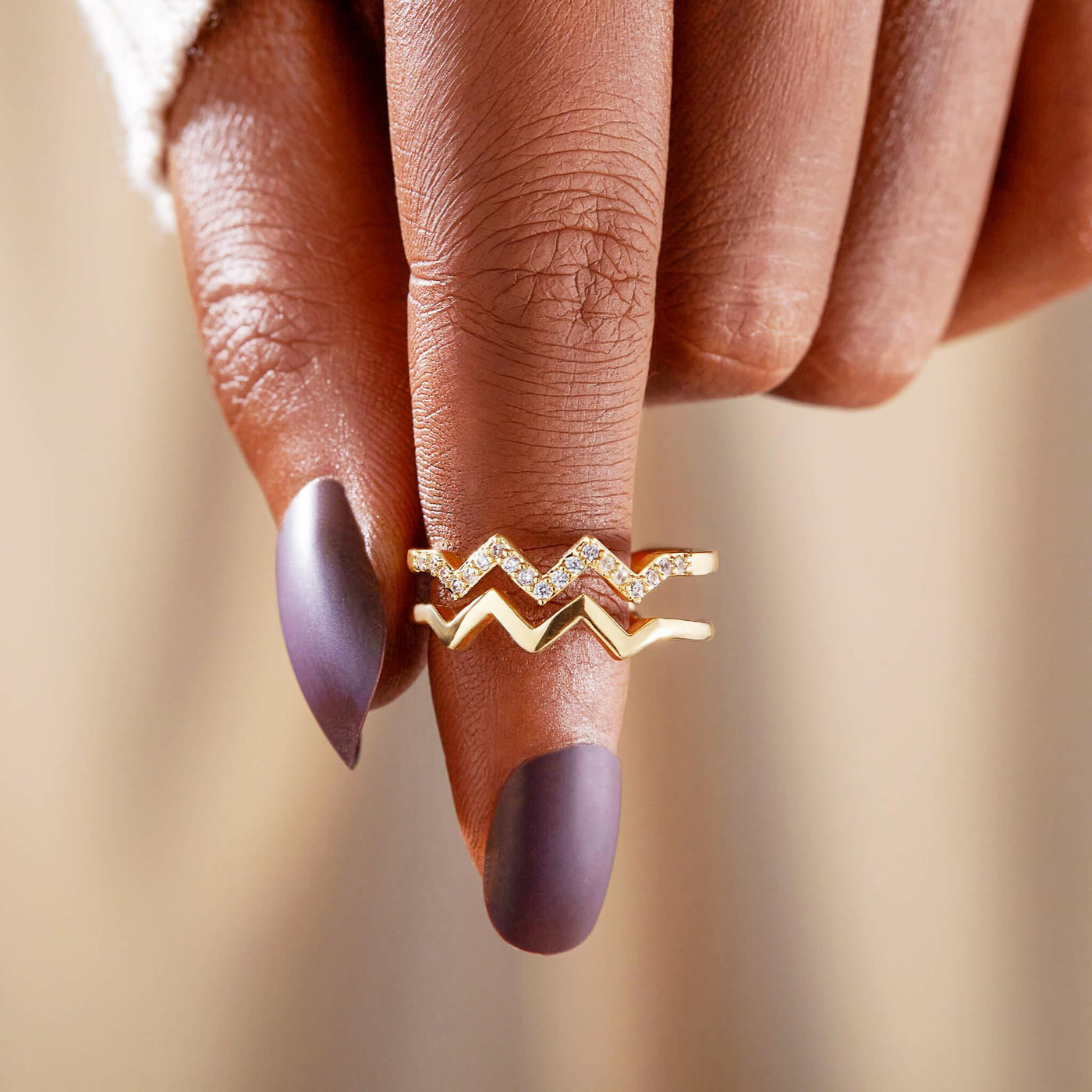 TO MY DAUGHTER HIGHS AND LOWS DOUBLE WAVE RING